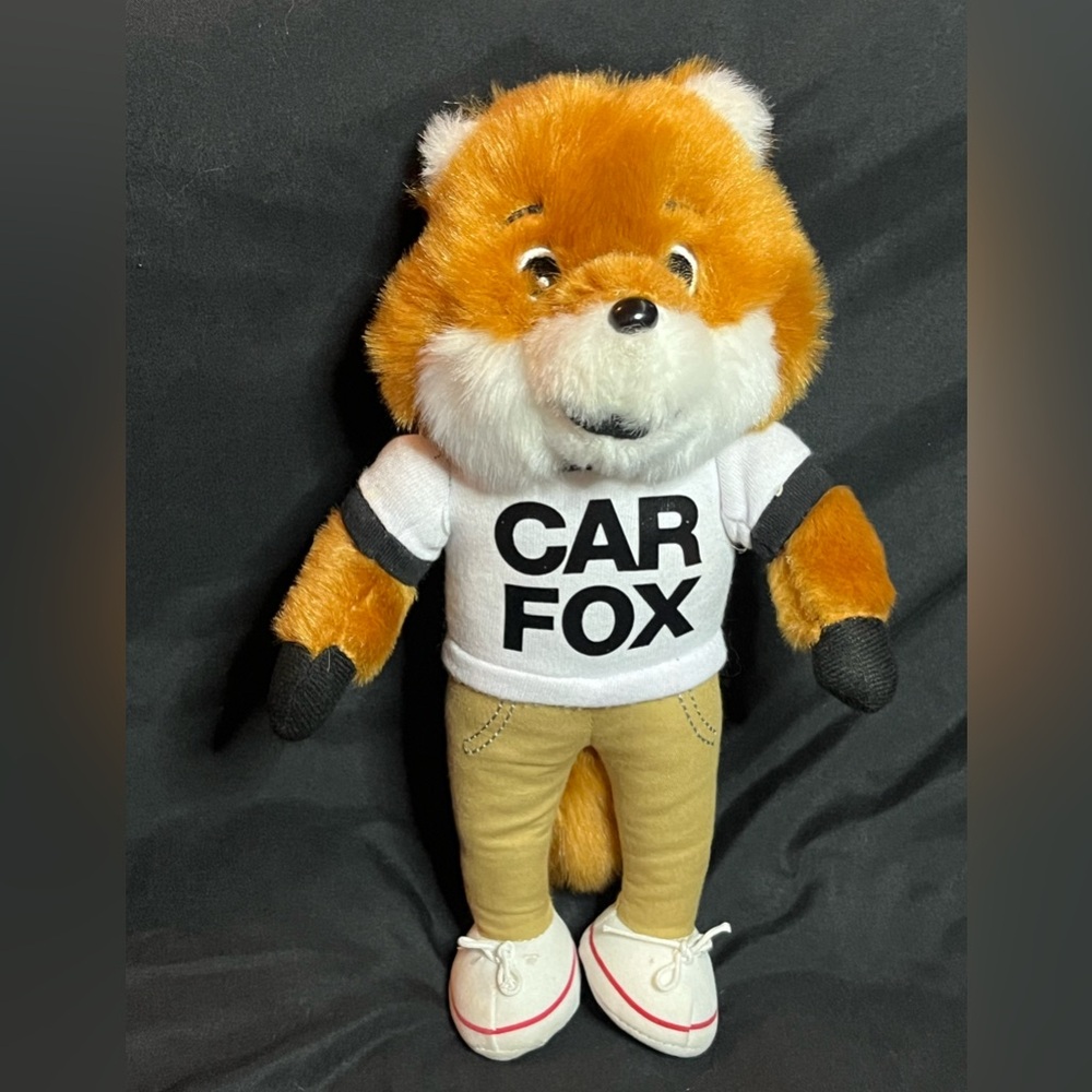 “Show Me the Carfax”‎ Car Fox Plush 10" Mascot Advertising Toy